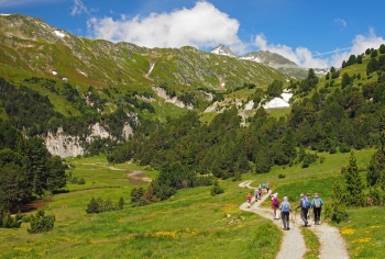 wandelpad door de Surselva